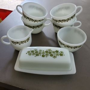 Pyrex Spring Blossom Crazy Daisy Lot